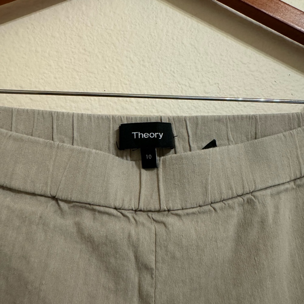 Theory Basic Pull On Linen Blend Pants - image 2